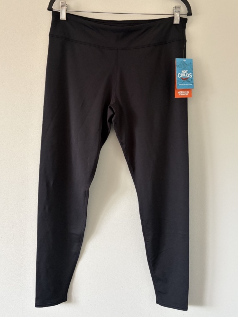 NWT Hot Chillys Women's Micro-Elite Chamois Tights Black Large HC9412